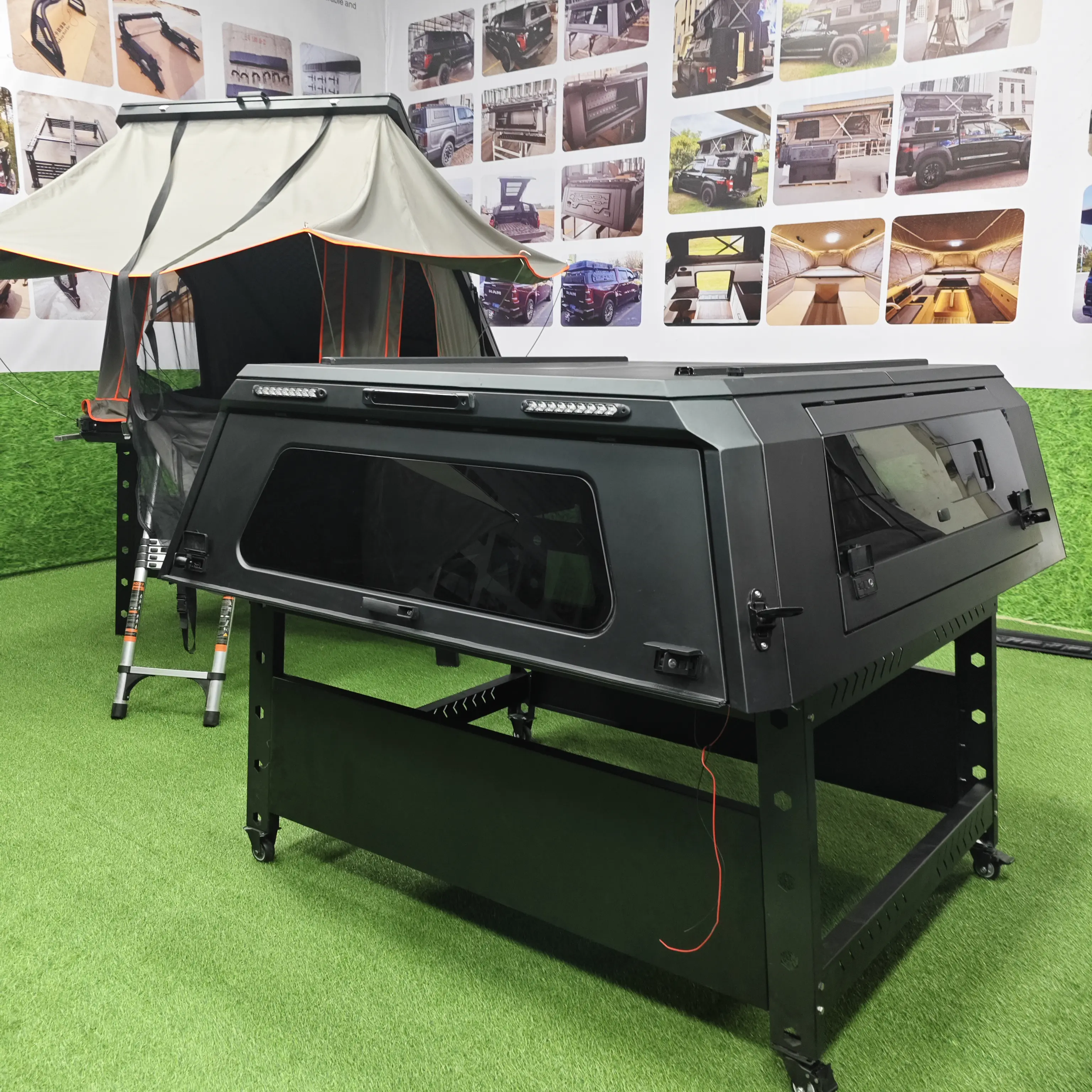 3-Door Aluminum Pickup Truck Bed Cover, Vehicle-Specific Design, No-Drill Installation, Car Exterior Sunshade, Truck Accessories, Vehicle Accessories