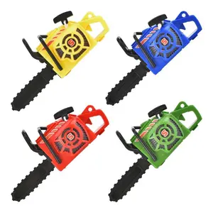 Creative prank pull-string sound-making bag pendant mini realistic funny lawn mower model chainsaw keychain gift for friends