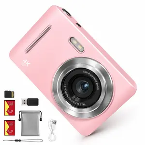 Portable Mini Digital Camera, Pocket-Sized Video Camera with SD Card, Timer, Anti-Shake, 16x Digital Zoom, Perfect Gift for All Ages