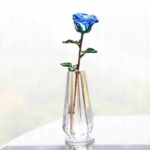 New Crystal Rose Flower Gift for Girlfriend, Living Room Valentine's Day Gift, Metal Craft Decor, Party Gift, Christmas, Easter, Thanksgiving