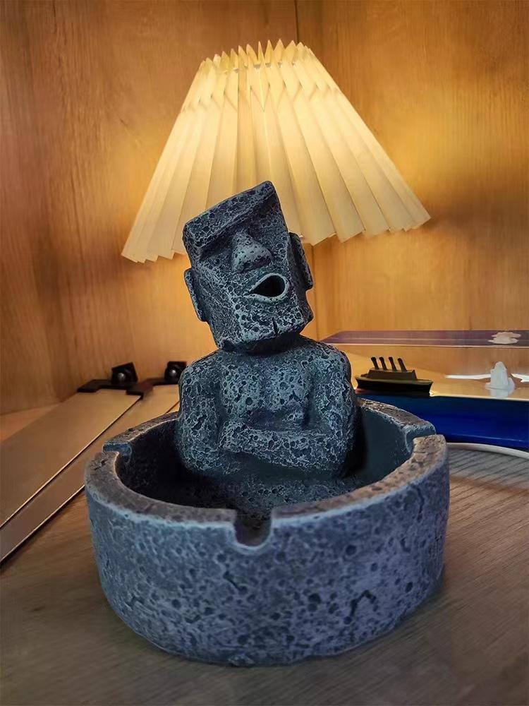 Creative and personalized office handmade ashtray for home living room, light luxury high-end ashtray, cute and quirky for men