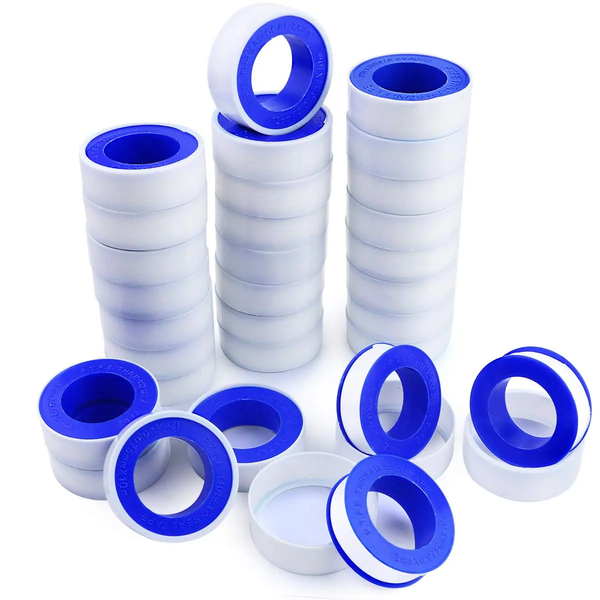 30 count 1/2 Inch Teflon Tape Industrial Thread Seal Tapes Plumbing  Seal Tape for Plumber, Air , Thread Pipe, 1/2 x 394 Inch