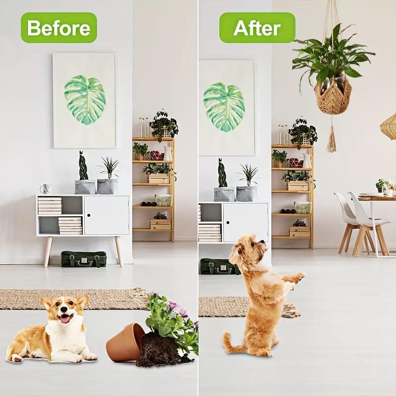 Boho Style Woven Hanging Planter Net, Lightweight Geometric Irregular Shape Hanging Plant Basket with S Hook, Home Decoration Supplies