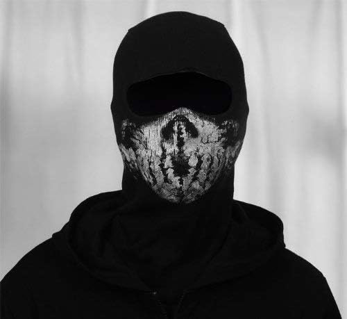 Surprise Mask Skull for Ghost  Mask  Mask Black