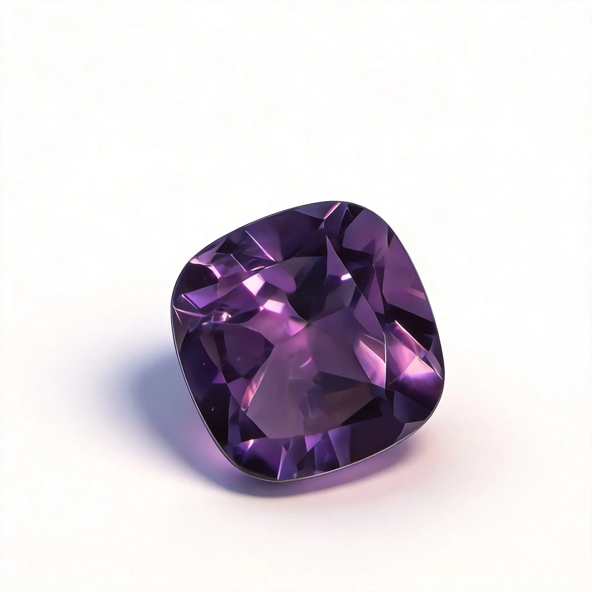 Natural Cushion Cut Amethyst
