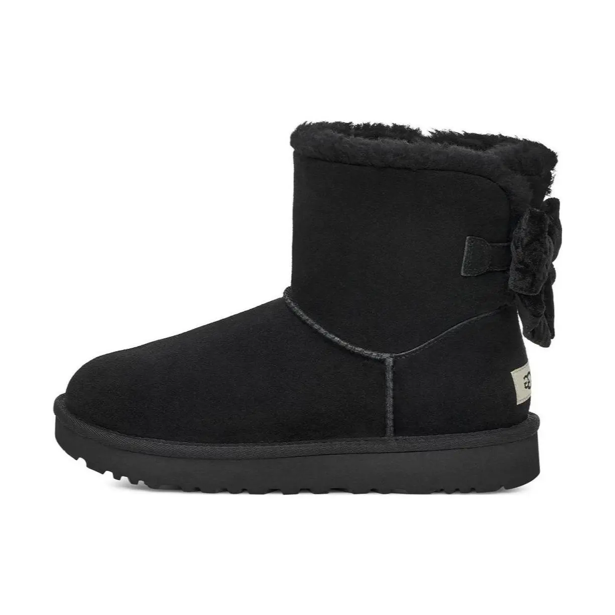 UGG Comfortable Mini Bailey Bow Snow Boots 1138172-BLK