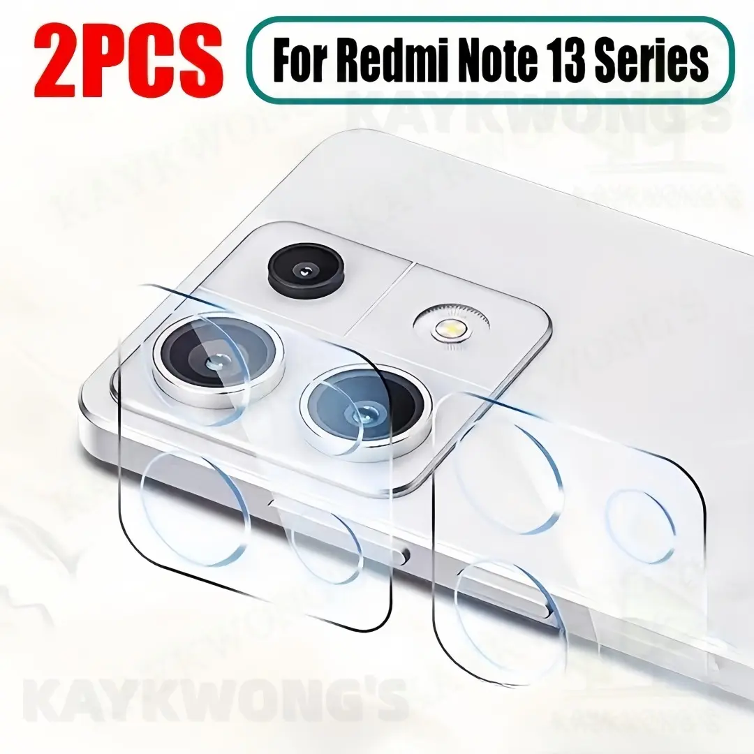 KAYKWONG'S Ar Optical High Transparency Smooth Edge Lens Film, 2 Pieces, Compatible with Redmi Note13 Pro 4G/5G, Ultra Thin Camera Protection