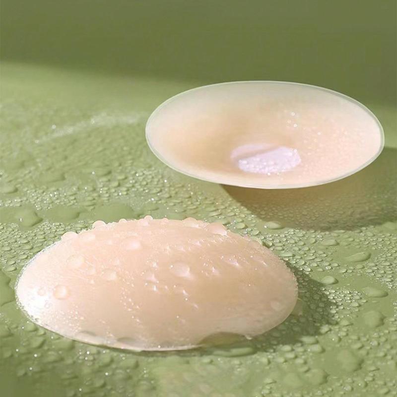 5 Pairs of Reusable Silicone Nipple Covers, Soft Women's Strapless Bra Petals, Lift and Support Breast Adhesive Pasties for All Occasions