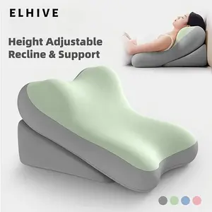 Memory Foam Backrest Pillow Set, Adjustable Bed Wedge Pillows, Comfortable Reading Support, Multi-Functional Lumbar Pad, Non-Slip Elevating Cushion