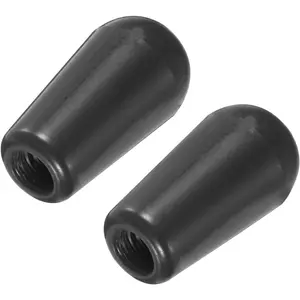 2 count LP Guitar 3 Way Pickup  Tip Thread M3.5 Plastic Toggle  Knobs Cap for LP Electric Guitar, Black