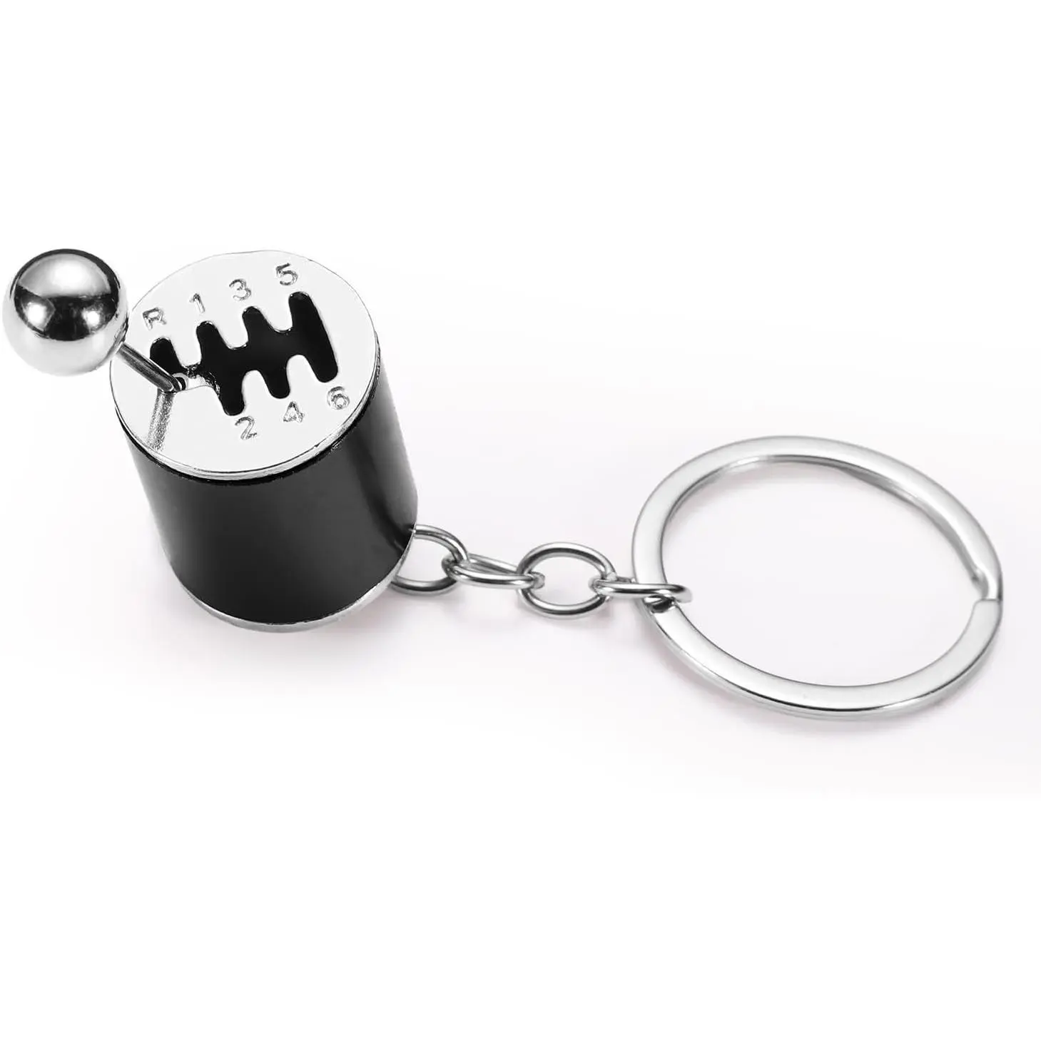 Gearbox Keychain, Gearbox Shifter Keyring 6-Speed Manual Transmission Keychain Gear Shifter Fidget Toy Auto Parts