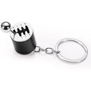 Gearbox Keychain, Gearbox Shifter Keyring 6-Speed Manual Transmission Keychain Gear Shifter Fidget Toy Auto Parts