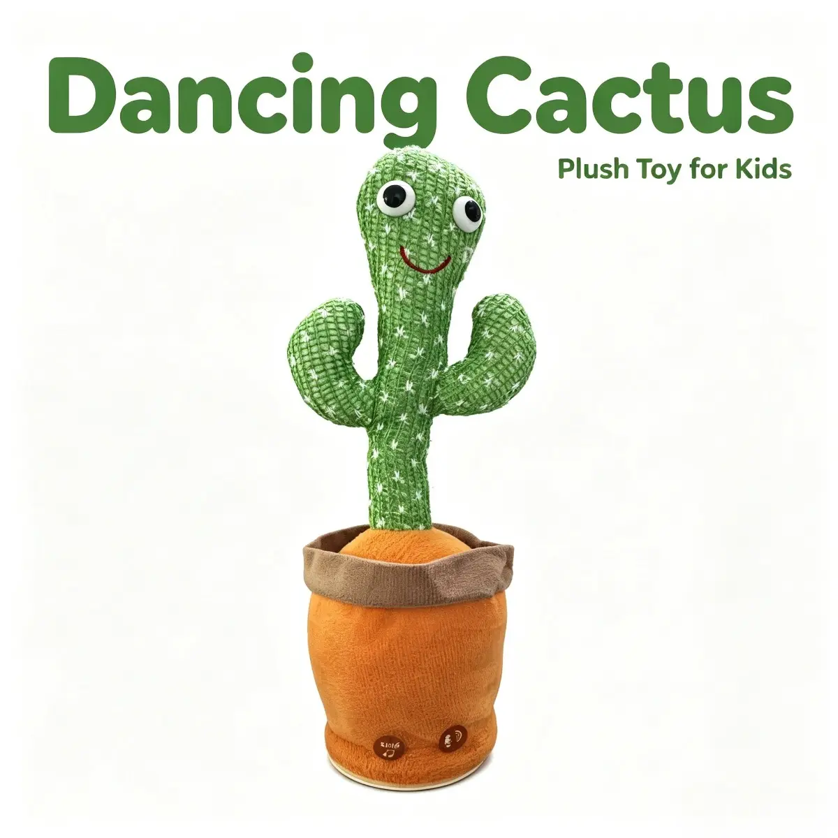 Dancing Talking Cactus Plush Toy, USB Rechargeable Singing Recording Mimic Cactus, Funny Interactive Desktop Toy Gift for Kids Boys Girls