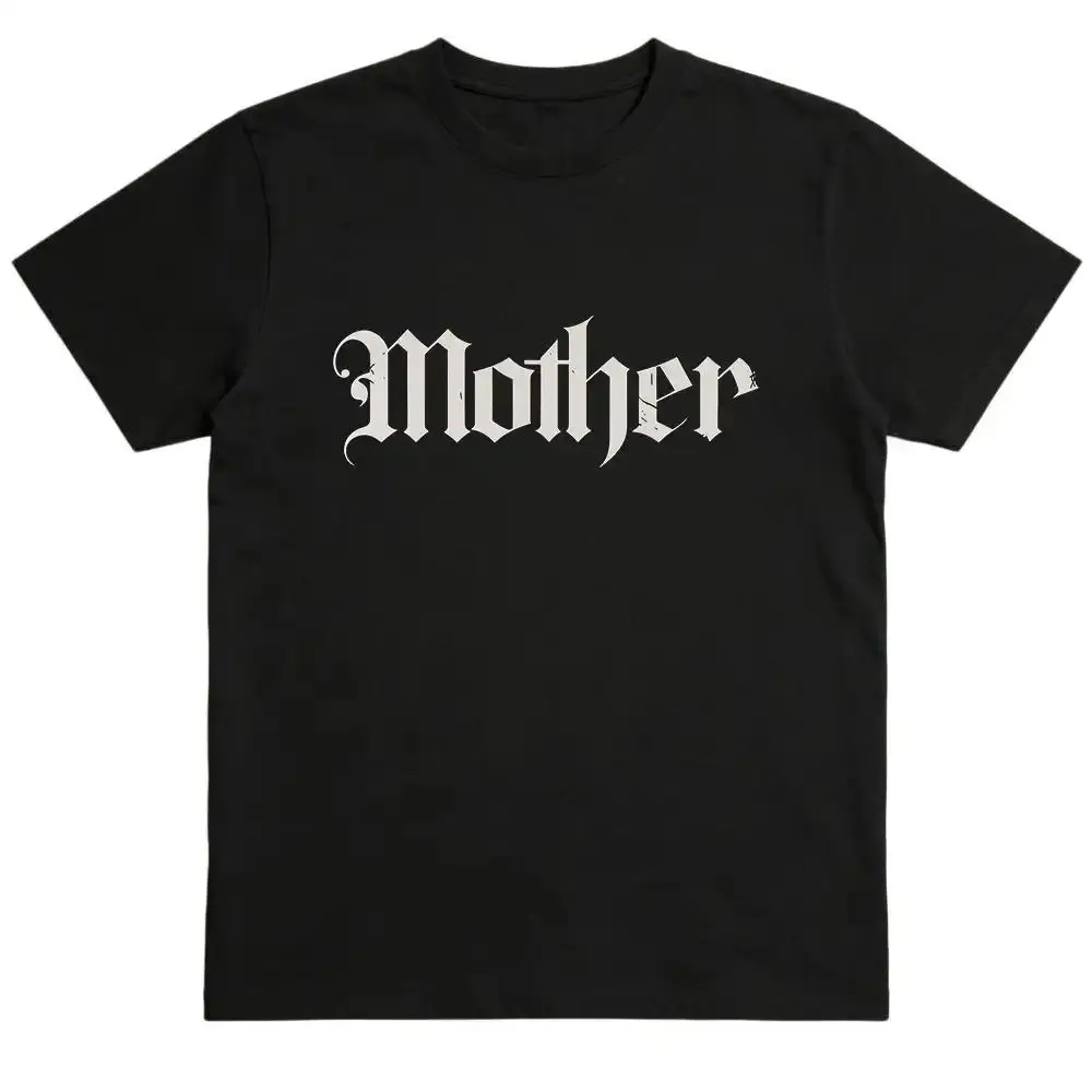 100% Cotton Mother Gothic Shirt  Old English Tee, Goth Mom Shirt, Alternative Mom Outfit, Grunge Mama Gift, Edgy Mothers Day Tee