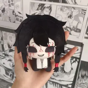 Touche Fu Zhao Plush Toy Touche Fu Zhao Head Seven Days Horror Game Character Stuffed Doll Cute Chibi Figure Soft Plushie Fans