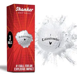 Golf Exploding Balls - Prank Balls That Explode on Impact - Funny Joke for Golfers (Sleeve of 3, Novelty)