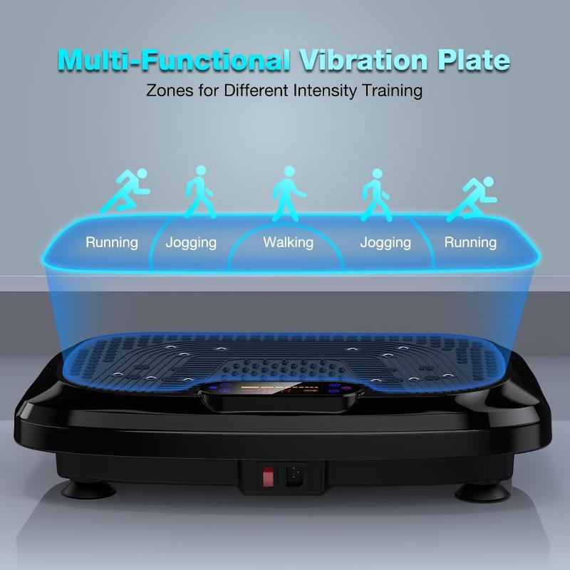 Vibration Plate Exercise Machine, Waver Vibration Plate, Home Fitness Full Body Shaker Exercise Machine, Vibration Board Equipment For Lymphatic Drainage, Gym Set Women Men Ab Leg Step Workout Platform, Without Battery