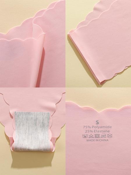 5-Pack Women's Soft Skin-Friendly Invisible Seamless Triangle Underwear, Fashionable Wave Edge Design for Daily Wear, Fitted for All Seasons