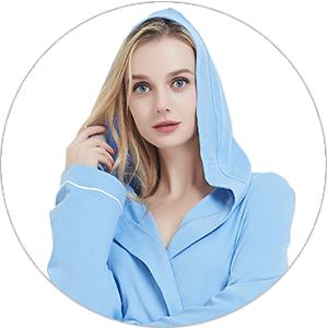 Womens Cotton Robe, Soft Kimono Spa Knit Long Bathrobe Lightweight Loungewear Womens Cotton Robe, Soft Kimono Spa Knit Long Bathrobe Lightweight Loungewear