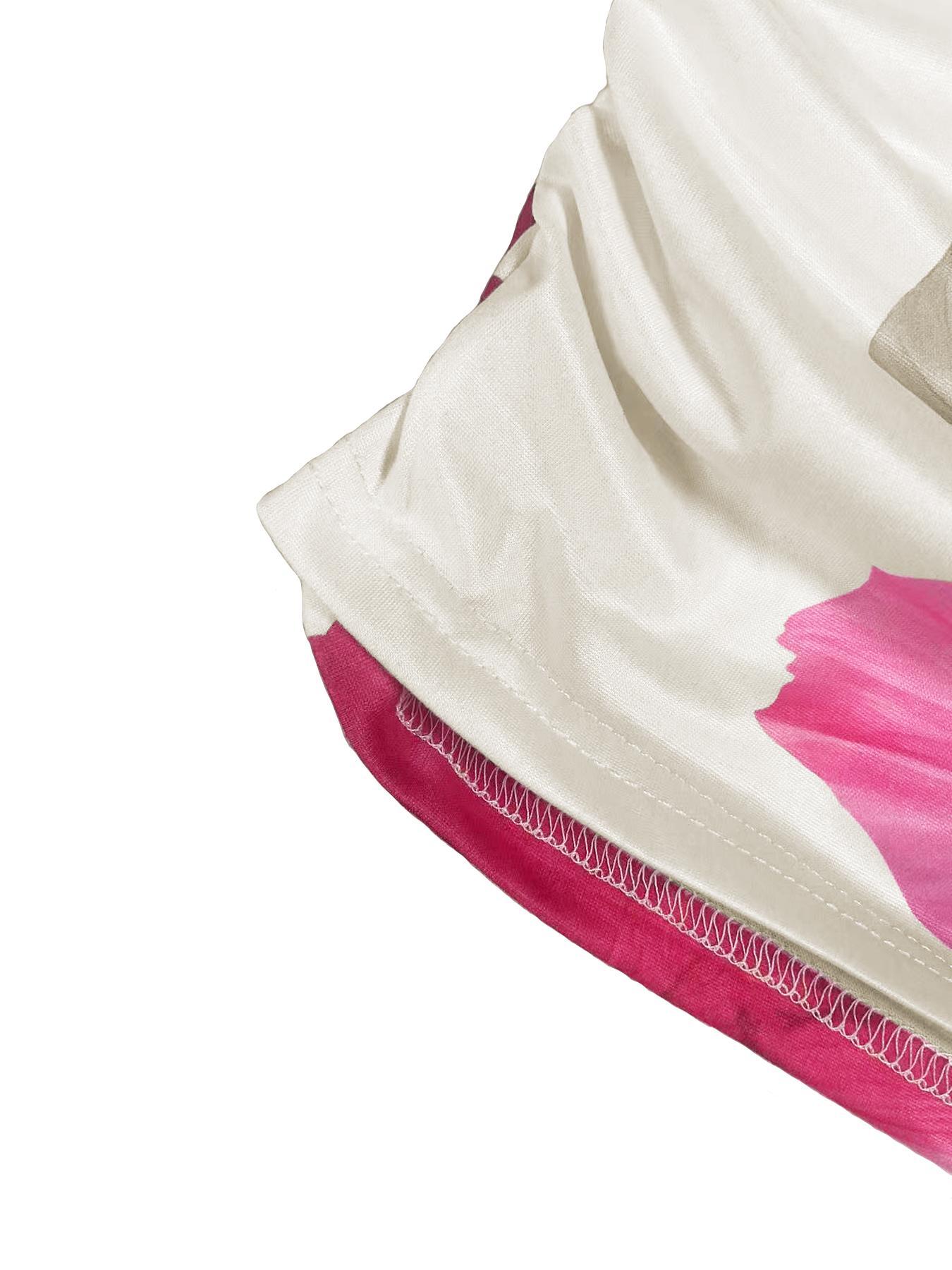 Women's Floral Print Tube Top & Bodycon Skirt Two-piece Set, Fashion Casual Strapless Crop Top & Skirt for Daily Outdoor Wear, Ladies Clothes for All Seasons