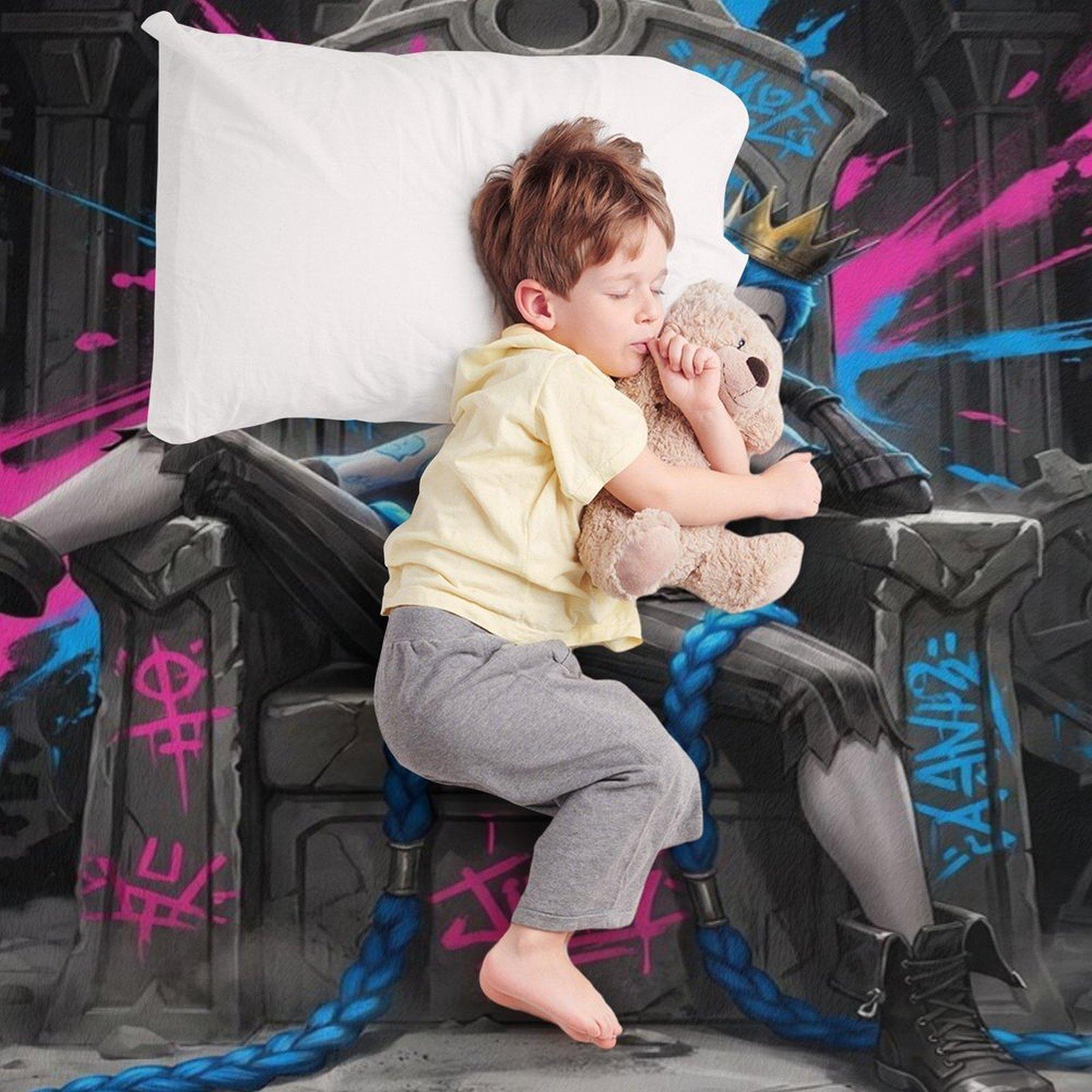 Jinx's Throne Graffiti Blanket | *Arcane* Epic-Themed Flannel Throw