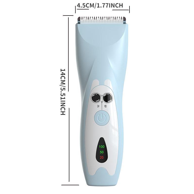 1 Piece Cartoon Pattern Baby Hair Clippers, Electric Hair Trimmer, Portable Electric Rechargeable Grooming Clipper