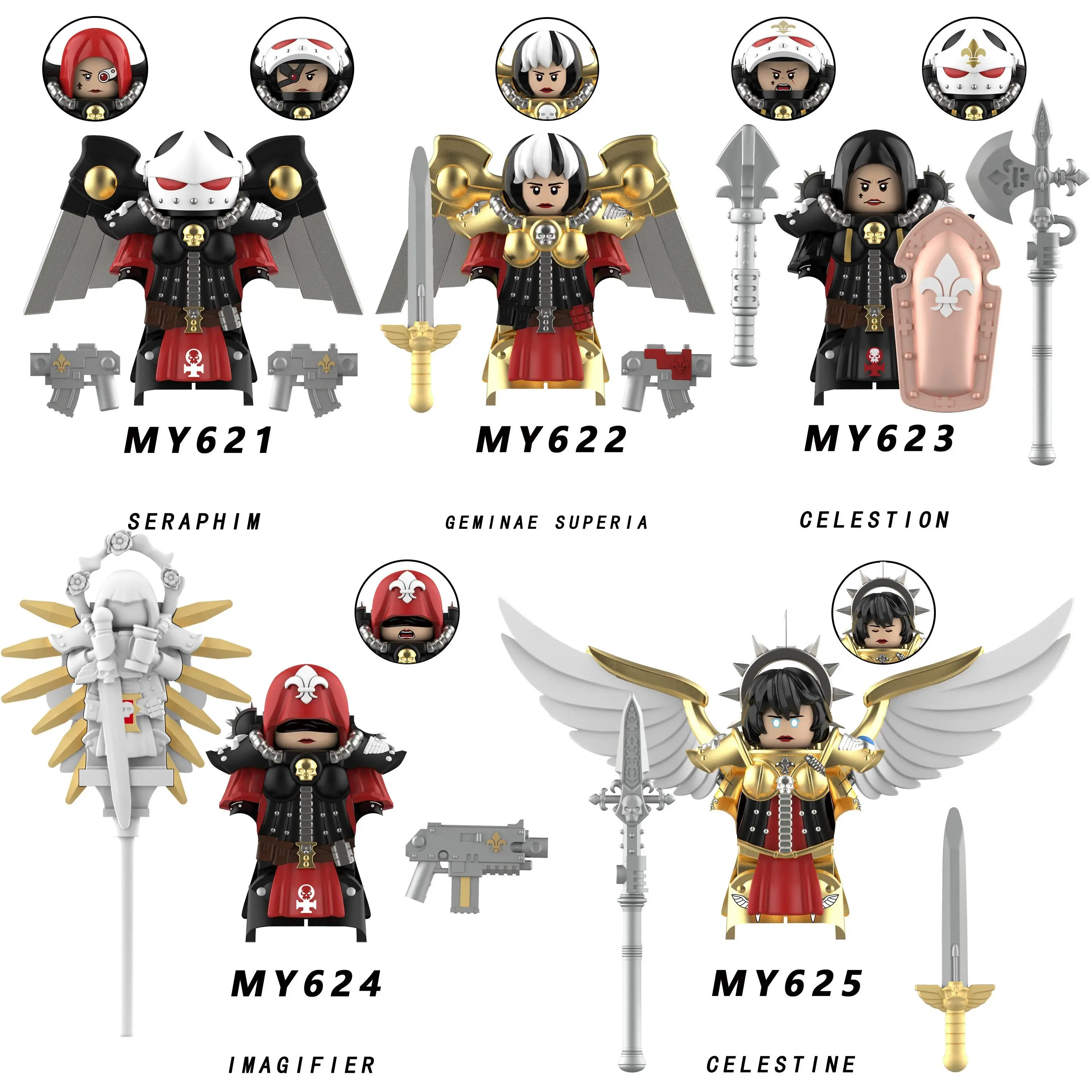 2026 new hot item  Game War Angels Ultramarines Templars Imperial Robot Minifigure Models Kids Toys Blocks Christmas Gift Boys Girls Juguetes