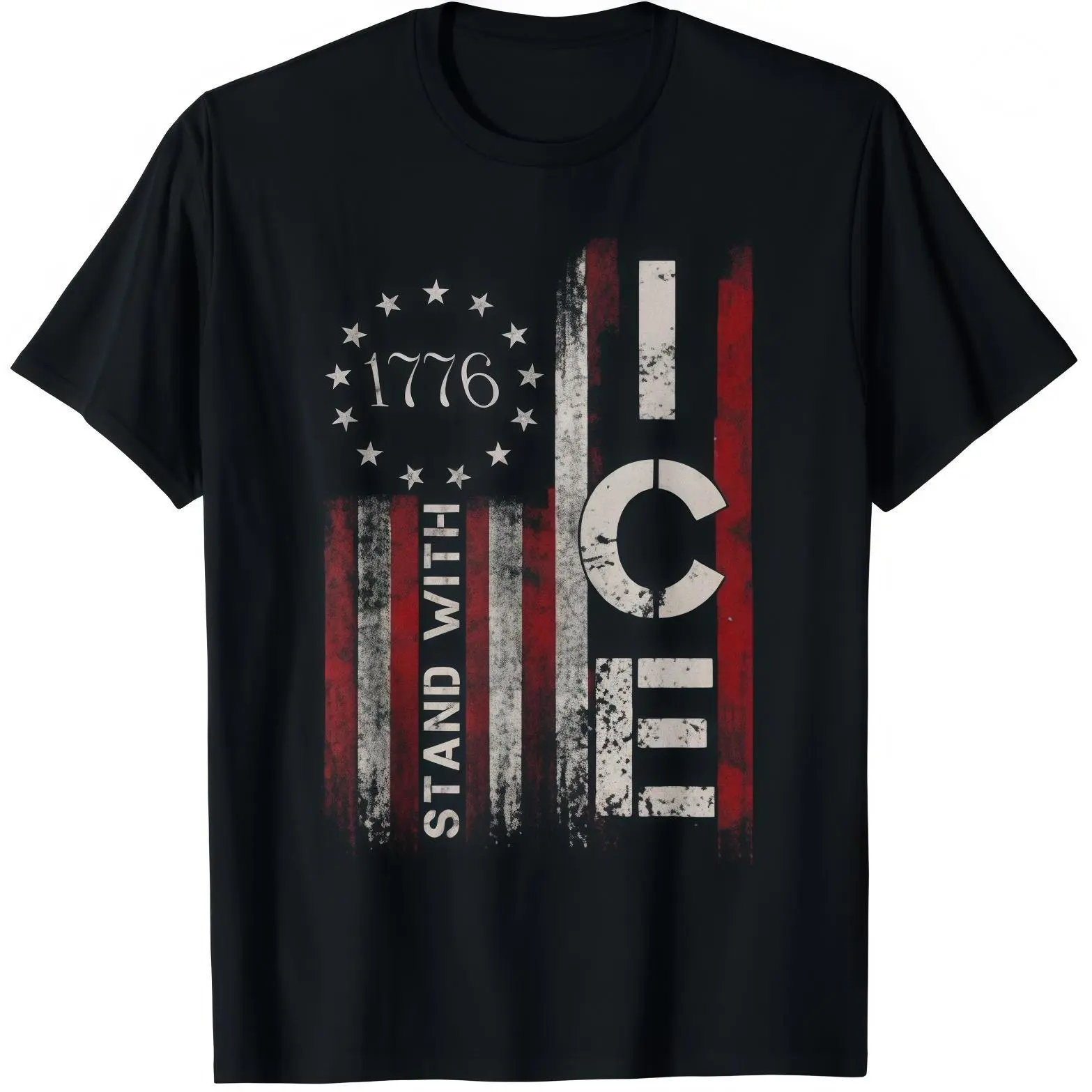 ICE Graphic Short-Sleeve T-Shirt - Unisex Casual Round Neck Top