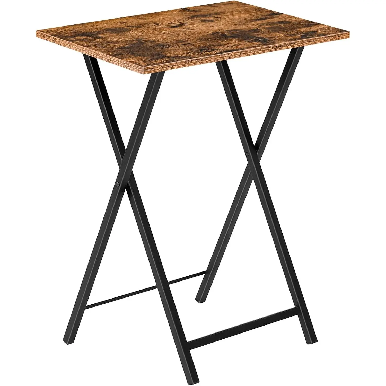 Folding TV table, TV tray, sturdy snack table suitable for small spaces, portable sofa side table, easy to assemble and store, perfect for enjoying snacks and meals in the living room