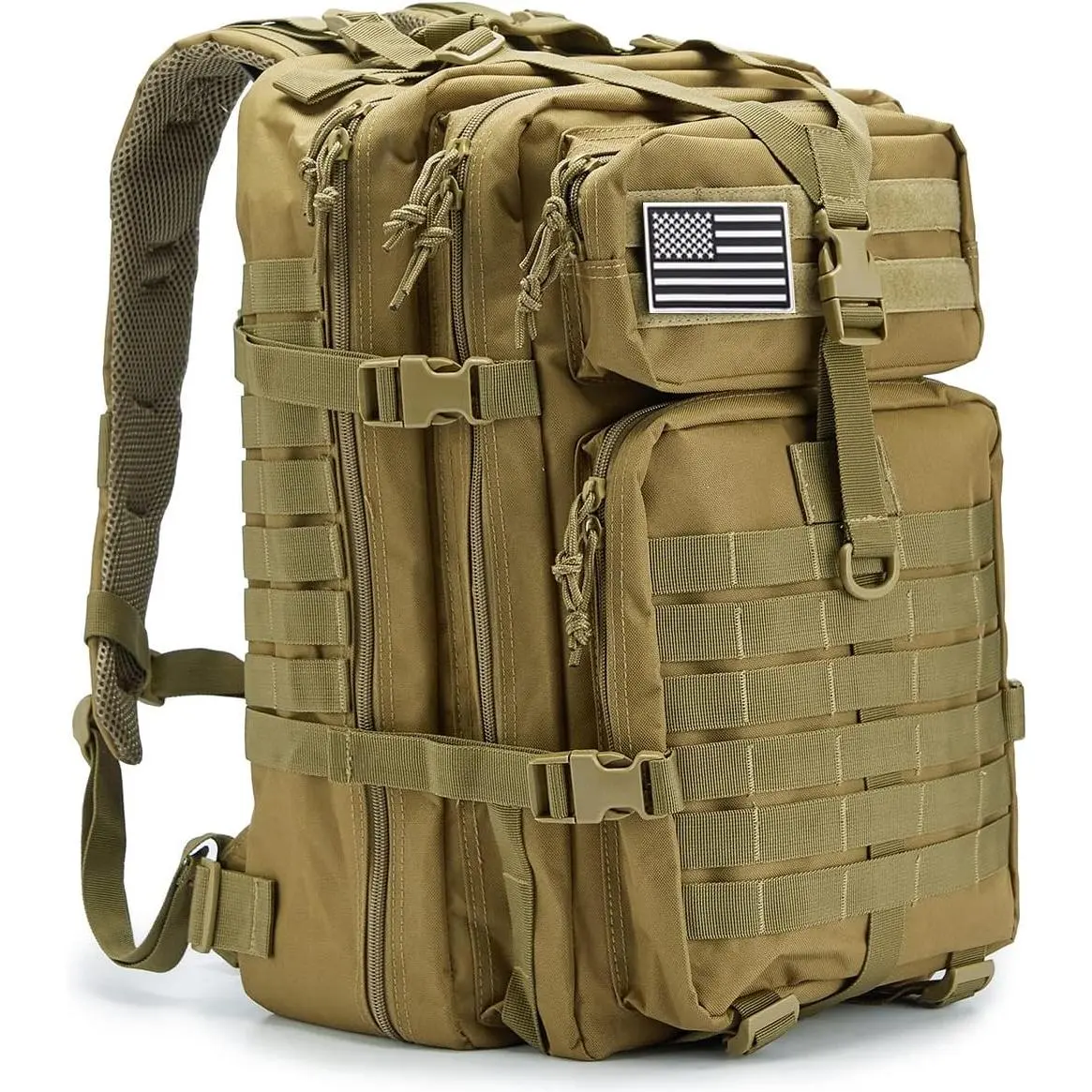 VIGEROSO 45L Tactical Backpacks Molle System 3 Day Bug Out Bag Hiking Treeking Rucksack-