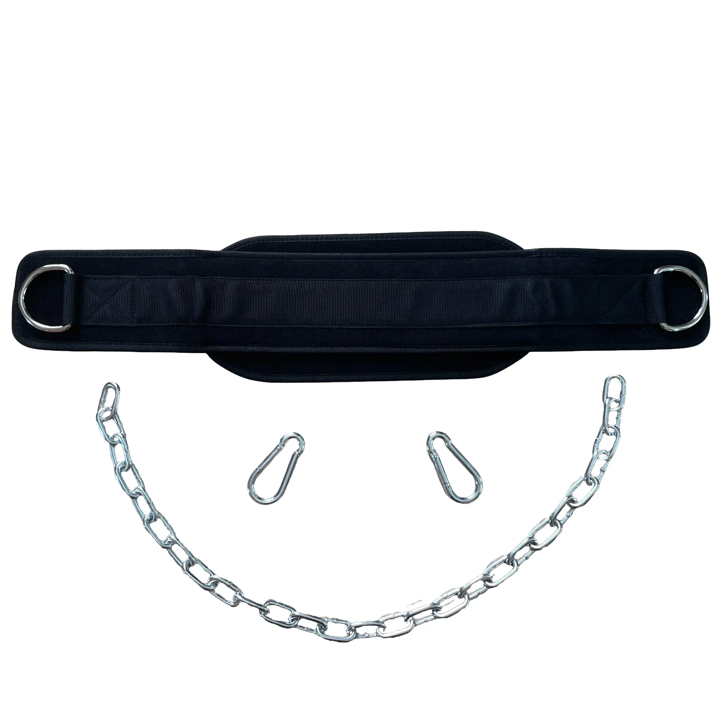 Heavy Duty Dip Belt for Weightlifting, Pull-Ups & Dips with Adjustable Stainless Steel Chain, 6” Wide Back Support, Gym Strength Training Belt for Men & Women, Workout Gear