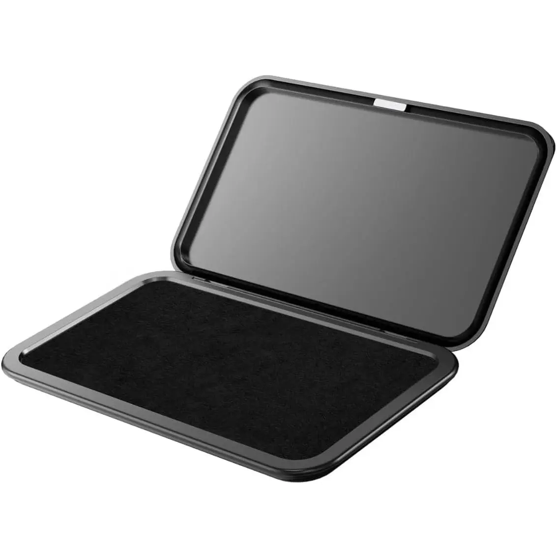 Ultra-Black 6.2" Fingerprint Ink Pad Quick-Dry Flawless Non-Toxic Ink for 10000+ Clear Prints Large Stamp Pad for Notary ID Verification Banks Schools Law Enforcement & Legal Forms