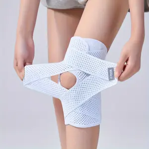 Elastic Knee Brace for Men Women, Breathable Lightweight Support Knee Pad for Yoga Running Basketball Hiking Fitness Outdoor Sports Joint Protection