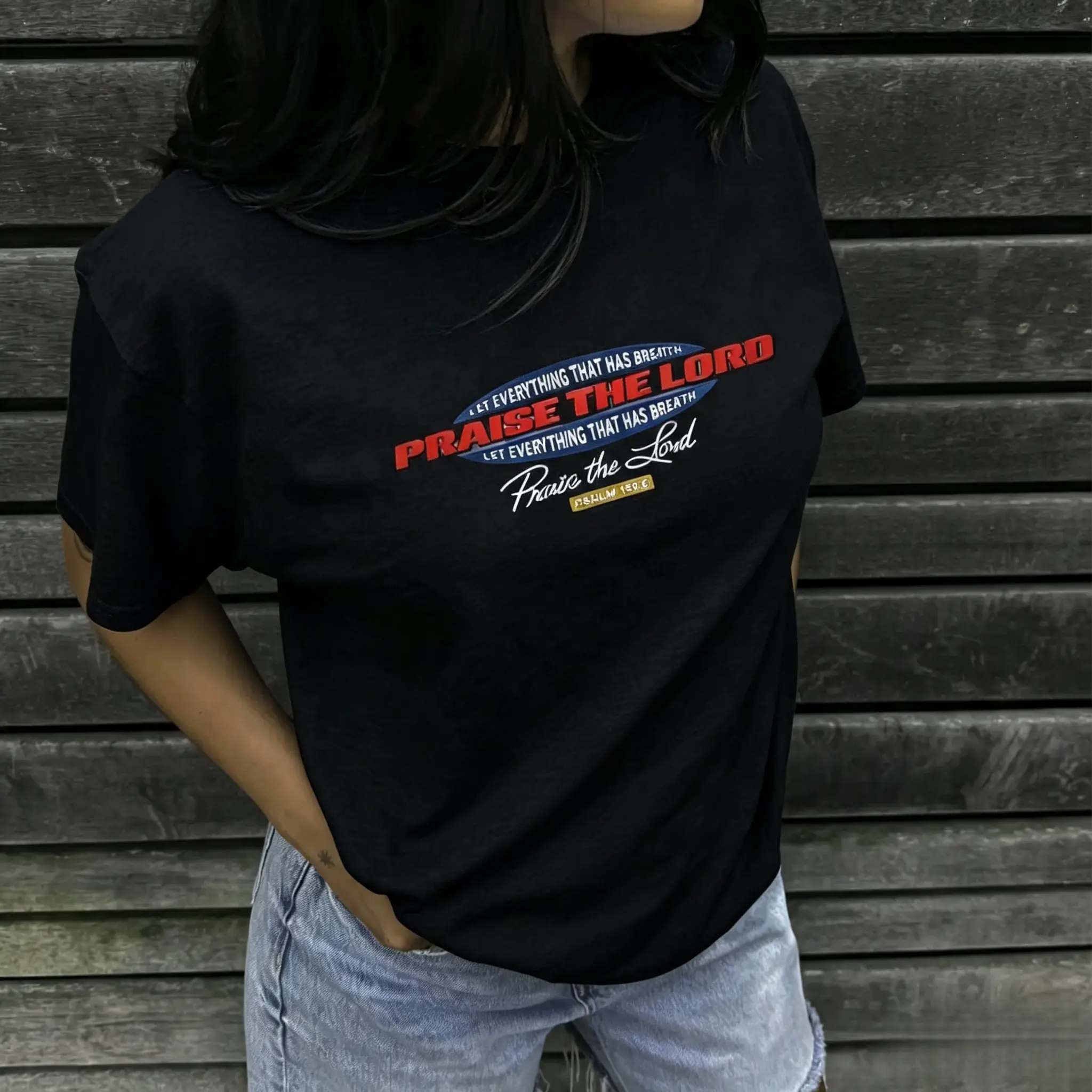 Y2K PRAISE THE LORD Retro Tee, Vintage Graphic T-shirt, Christian Clothing Womenswear Top Cotton Casual Unisex, Gift For Men Women