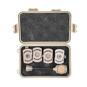 Helmet Light Military with IR + Red +White LED Task Lamp, Signal Light with 4 Mount Accessories for Fast Mich Helmet Molle System 20mm  Rail