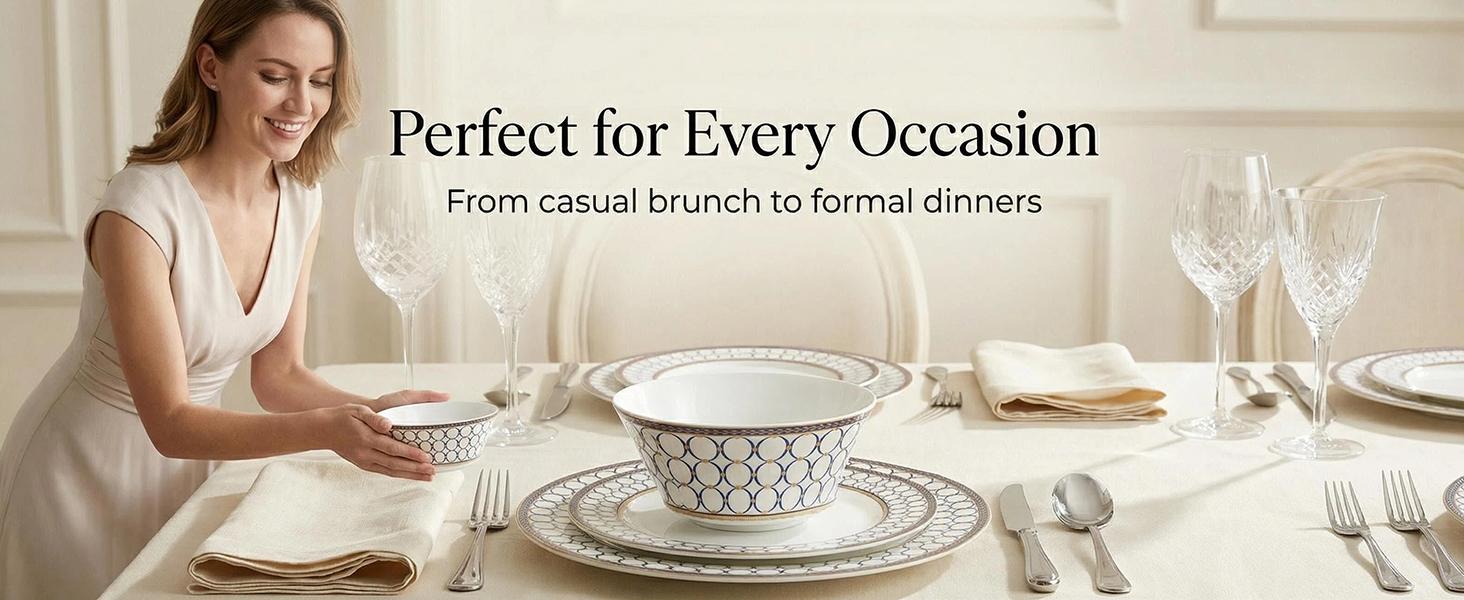 Bone China 4 Piece Dinner Plates 10 Inch Modern Round Salad Plates Dishware Set Microwave Safe Not Applicable For Kitchen Dining Tableware