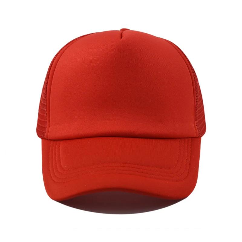 Sponge mesh hat, outdoor sports sunshade, duck tongue work cap, student baseball cap, available in multiple colors, solid color,