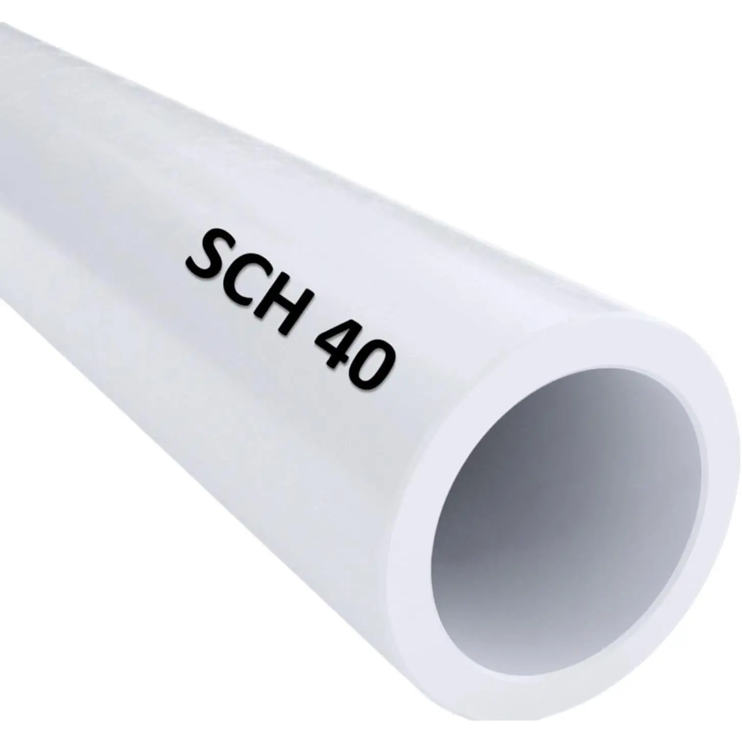 2-1/2" Schedule 40 PVC Pipe - White PVC Piping Cut to Custom Lengths (2-1/2" by 4ft Cut) High-Flow Capacity & High-Impact Strength for Plumbing Irrigation Pool Spa