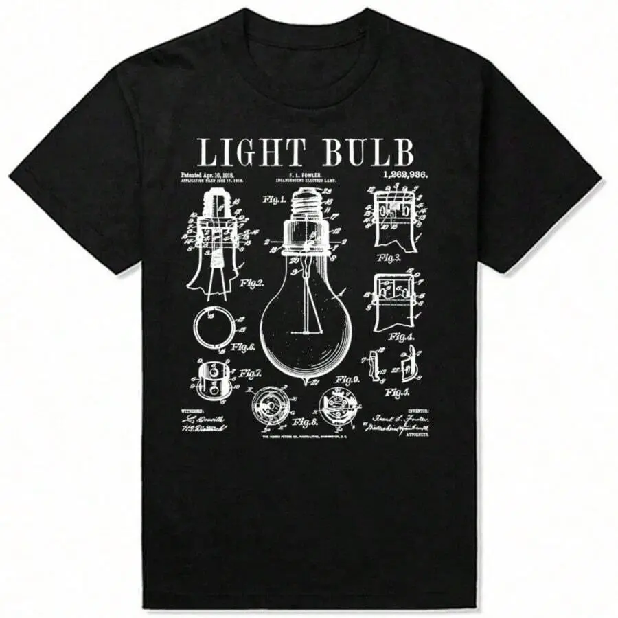 Electrician Light Bulb Electricity Electrical Engineers T Shirts Graphic Streetwear Short Sleeve Lineman Gifts T-Shirt