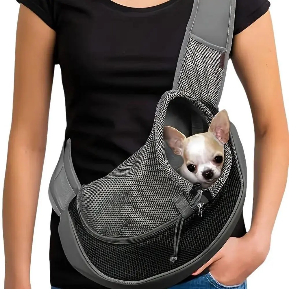 Adjustable Pet Carrier Backpack for Small to Medium Dogs & Cats, Convertible Shoulder Sling Bag with Ergonomic Support, Breathable Mesh Ventilation, Waterproof Durable Outdoor Travel Pack. Pet Supplies.