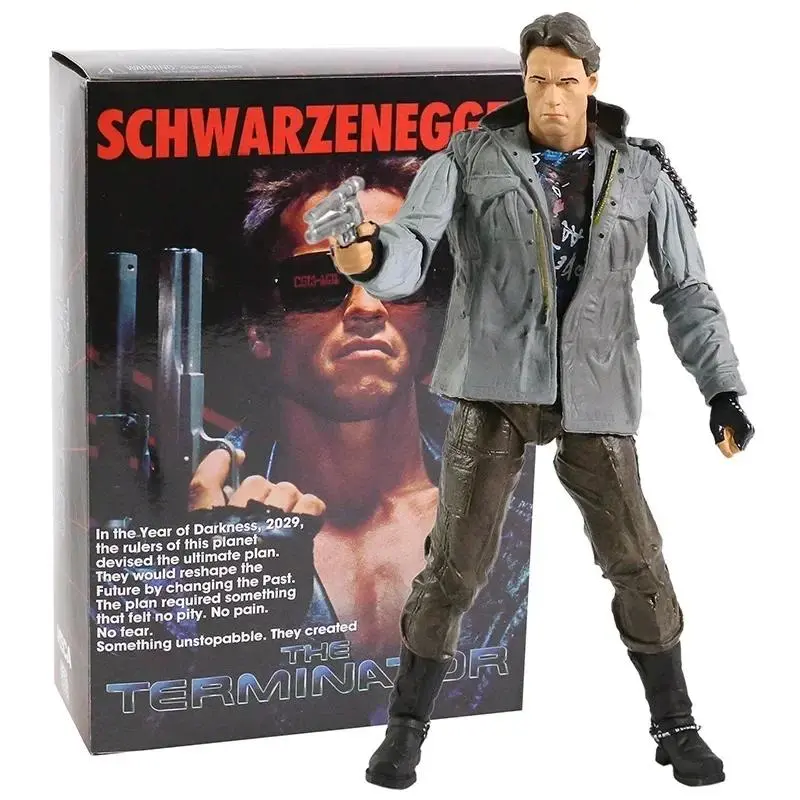 Toy Terminator T-800 T-1000 Action Figure Movable Joints Desktop Decoration Collection PVC Model Toy