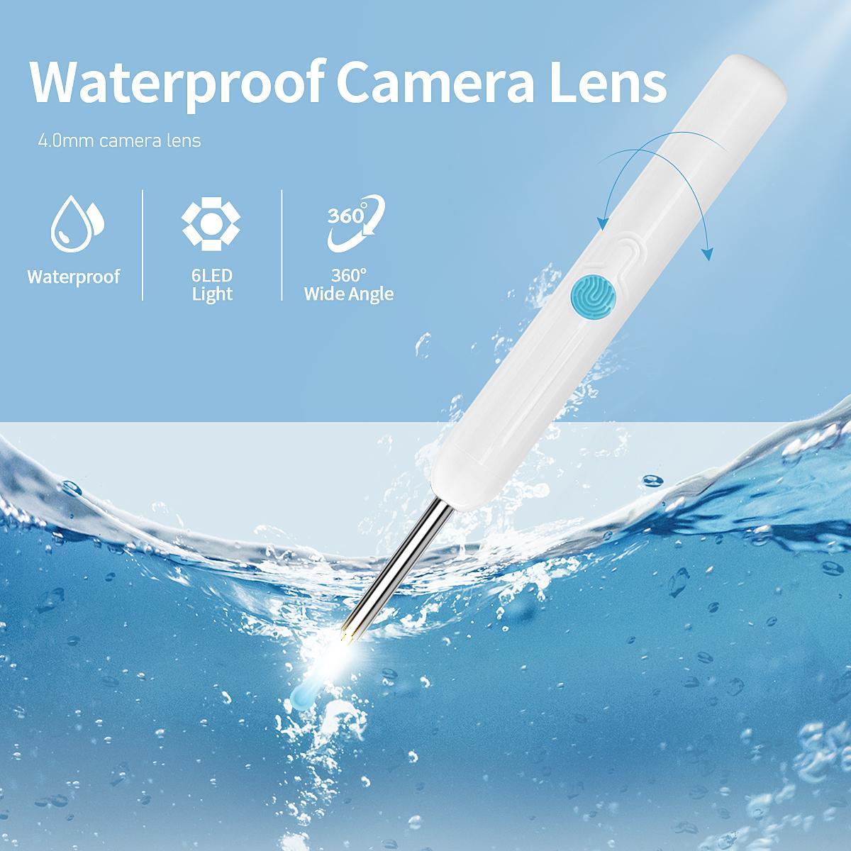 Wireless Earwax Removal Kit, 1 Box Earwax Cleaner with Camera & Accessories, Waterproof Endoscope Ear Cleaning Kit for Home & Travel, Ear Waxing Cleaning, Earwax Removal Tool