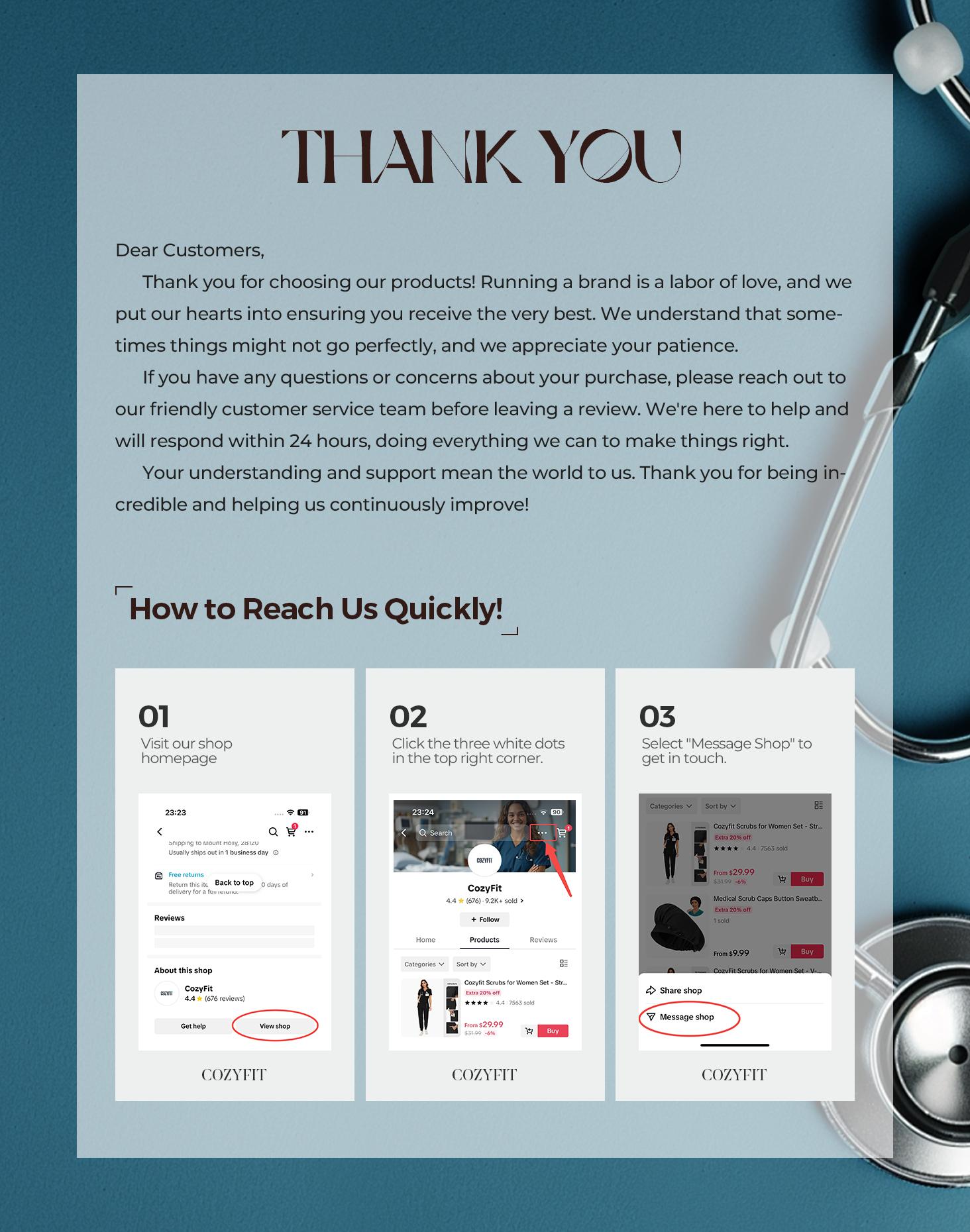 COZYFIT Scrubs for Women Nova Vital Set - V-Neck Top & Cargo Pants with 10 Pockets SpringStatements