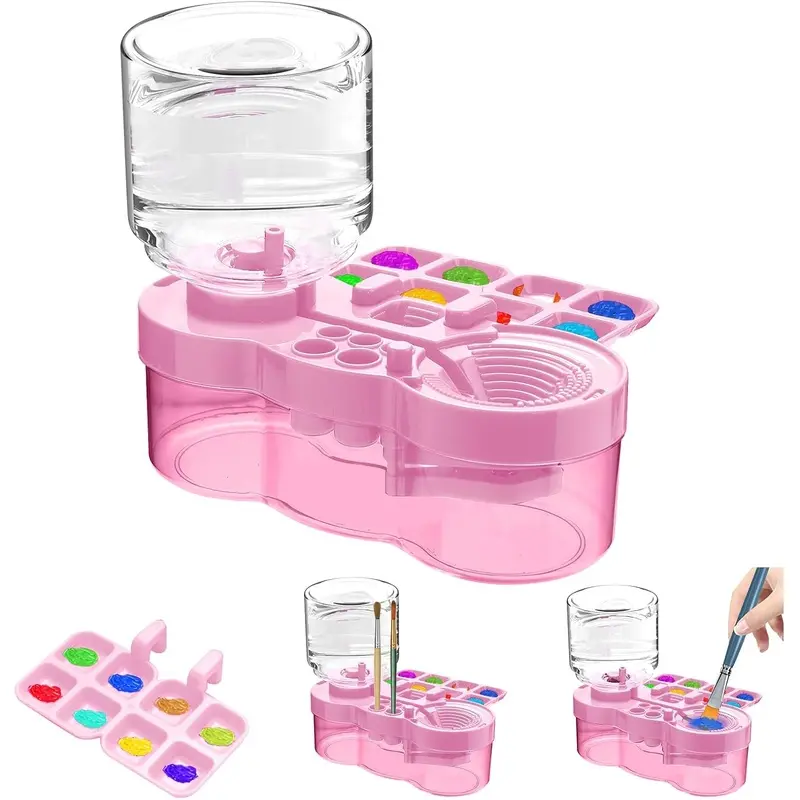 Upgraded Paint Brush Cleaner Tool,Brush Rinser Cup Painting Running Water Circulation Art Supplies for Acrylic,Watercolor and Water Based Creative Gift for Adult Artist Beginner and Painter