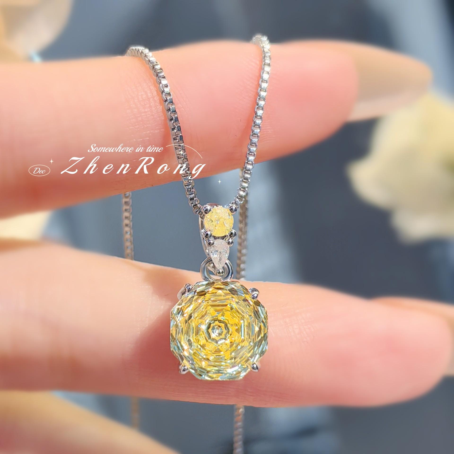 ✨   Octagonal Millennial Rose Cut CZ Set |   Pendant Necklace + Stud Earrings + Ring 💍 |   Same Chic Design |   Available Separately 🎁   – Trendy Gift for Her