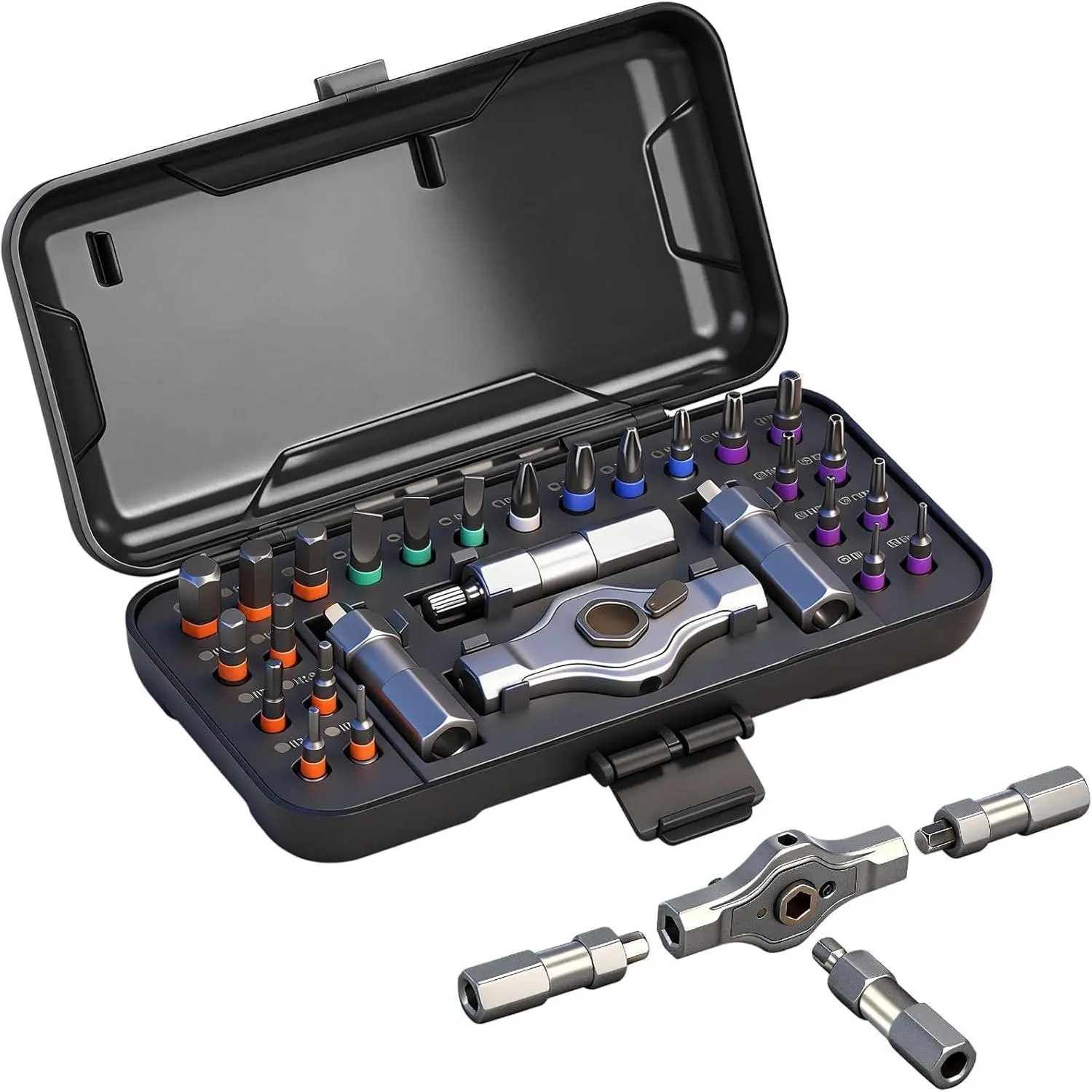 24 in 1   Set, Precision Mini  Set with S2 Steel Bits &  Handle, Compact Repair Tool Kit for PC, Laptop, Electronics, , Furniture & DIY