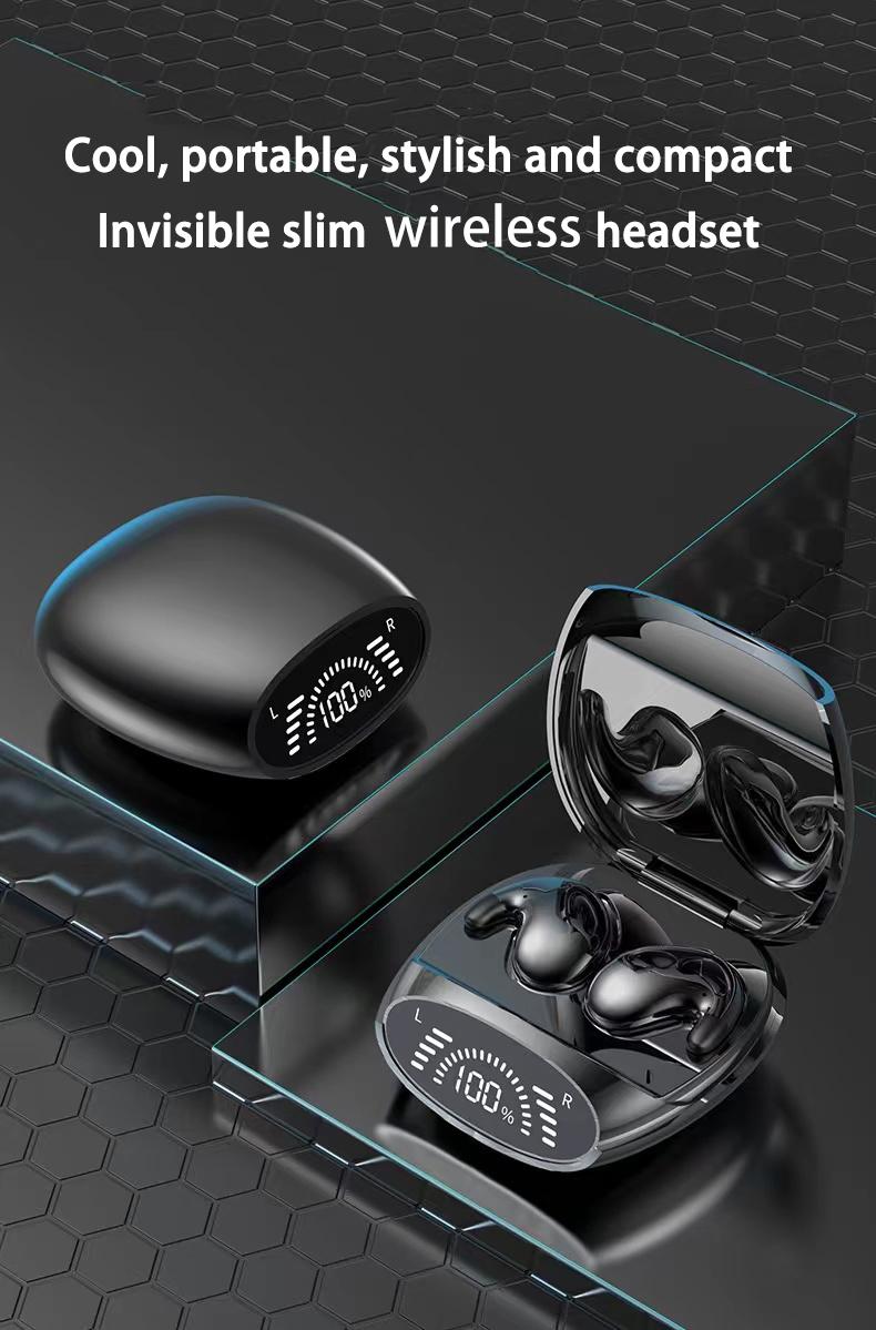 X55 Wireless Earbuds Invisible Sleep Headphones Noise Cancelling Low Latency Gaming Waterproof  Wide Compatibility in-ear esrbuds audio earphone bluetooth-compatible wireless earphone mini sport music video Retractable Dual USB-C Car Charger
