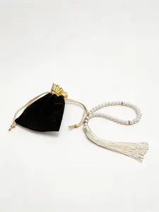 Multicolor Islamic Prayer Beads, Elegant Tassels, Velvet Pouch Included, Unisex, Ideal for Daily Worship, Ramadan Gift