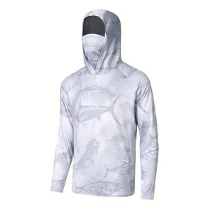 Men's Long Sleeve Hooded Fishing Jacket