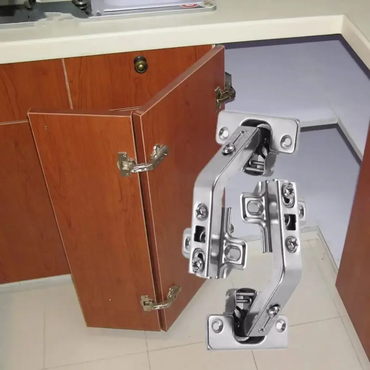 2pcs 135 Degree Hinge, Large Angle Pipe Hinge, Door Cabinet Hinge, Door Connection Hinge, Durable Hardware for Furniture & Doors